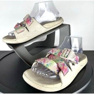 Chaco Chillos Womens Adjustable Slide Sport Sandal Rainbow Tie Dye Size 8